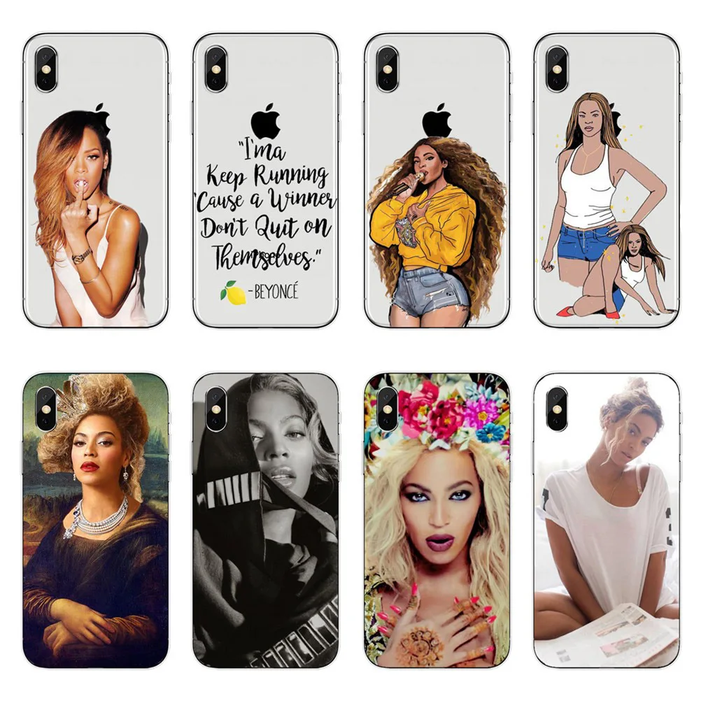 Для iPhone XR XS Max чехол Beyonce Pop Music singer мягкий TPU прозрачный для 5 5S SE 6 6s 7 8 Plus X
