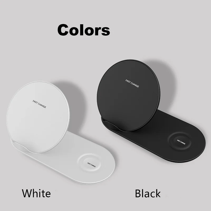 Быстрое беспроводное зарядное устройство для iPhone XS MAX Samsung S8 S9 Plus Gear S2 S3 S4