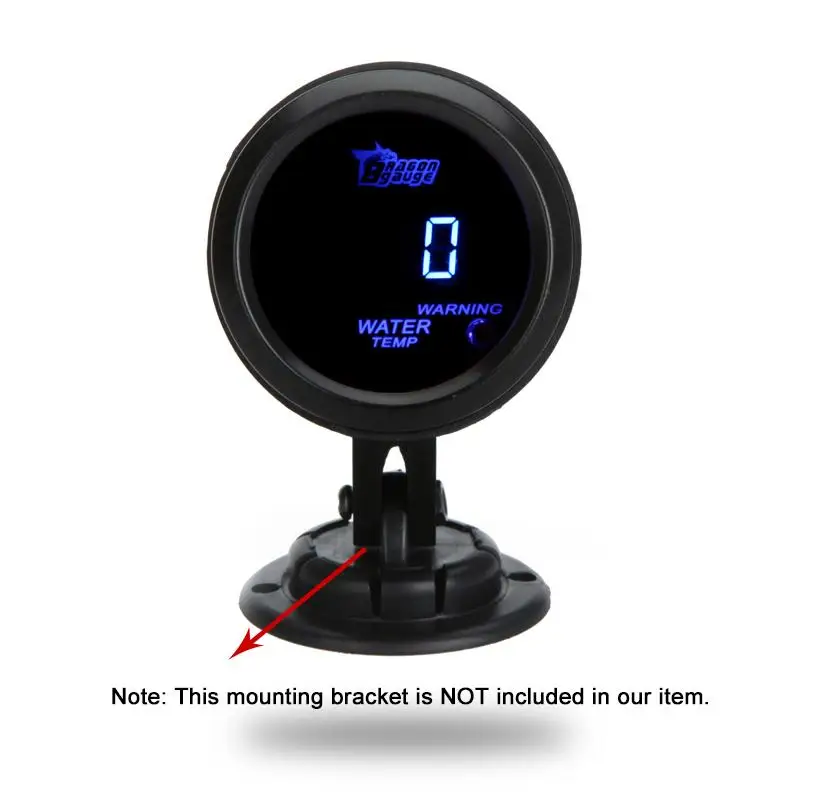Цифровой измеритель температуры воды с датчиком для автомобиля 52 мм 2 дюйма ЖК 40 ~