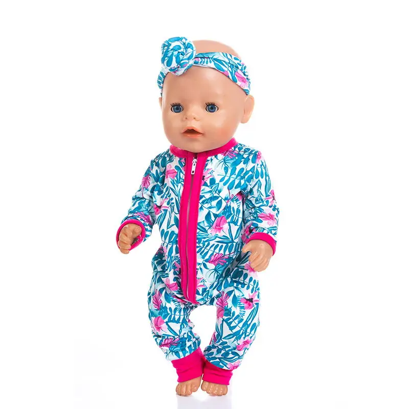 Новые комбинезоны подходят для 43 см Baby Doll 17 дюймов Born Doll Одежда