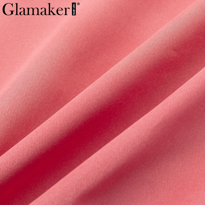Glamaker, Атласные оборки, элегантный короткий укороченный Топ для женщин, с открытыми плечами, сексуальный летний топ на бретелях для женщин, весенние вечерние топы на бретельках с открытой спиной, Новинка