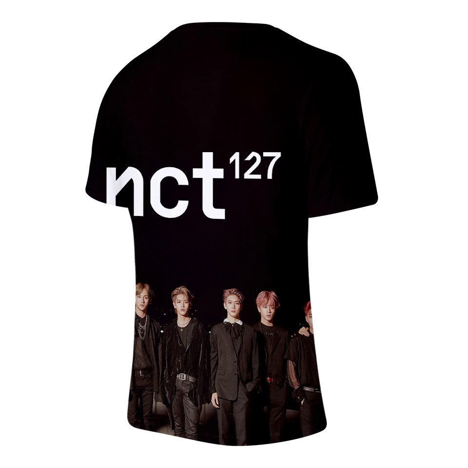 3D NCT 127 Menber Team футболка с коротким рукавом модная популярная Летняя повседневная