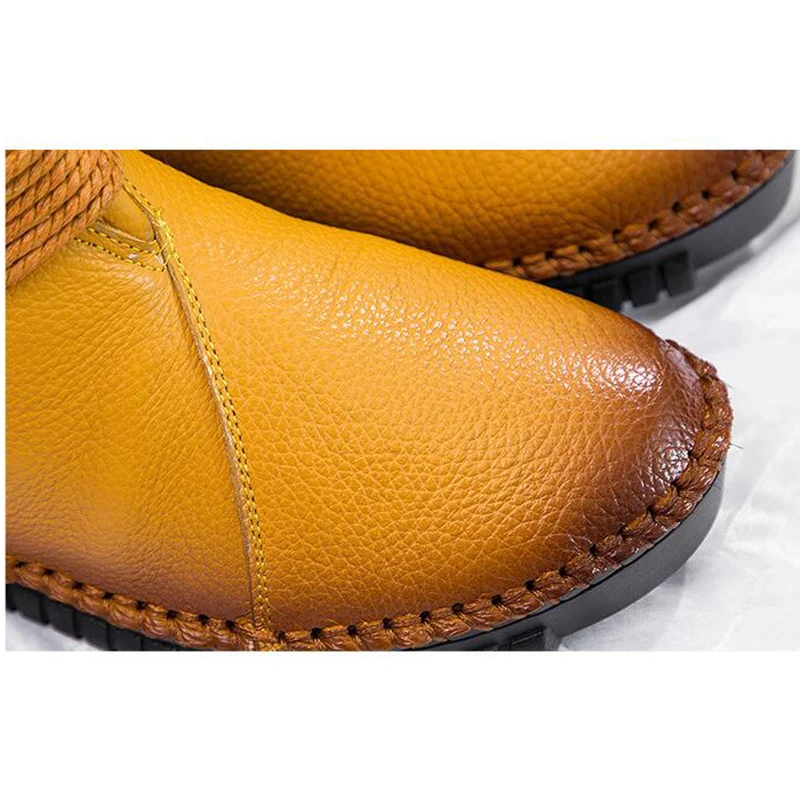 

TIMETANG Newest Women Sexy Ankle Boots Female Fashion Genuine Leather Platform Women Shoes Plus Size Boots For Women Warm boots