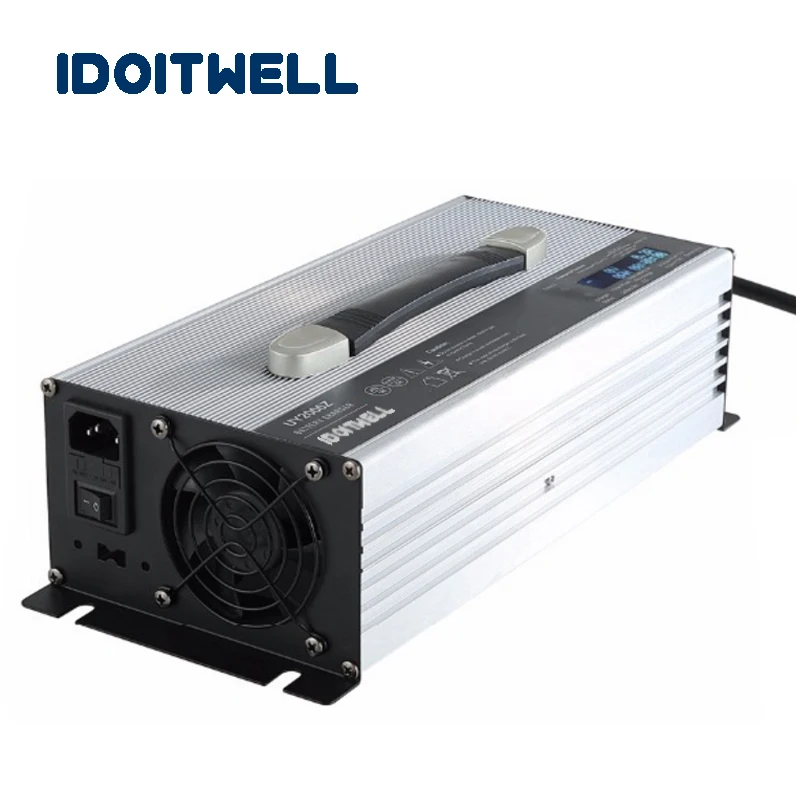 

Customized intelligent 60A 24V battery charger for lead acid 6S 7S lithium or 8S lifepo4 battery pack with Multiple protection