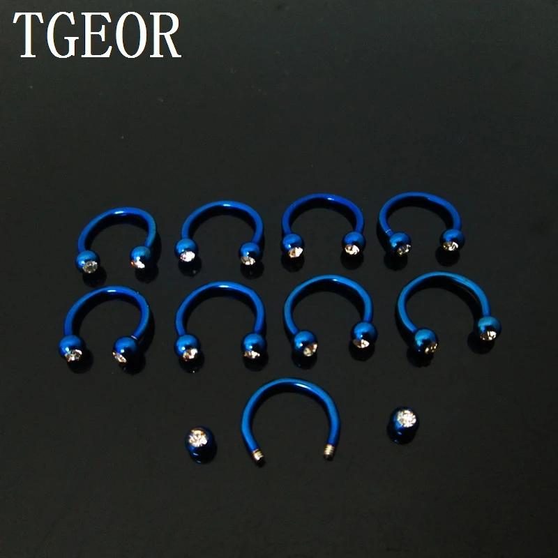 1 пара круглые штанги из хирургической нержавеющей стали 2 х8х3 мм|horseshoe piercing|barbell