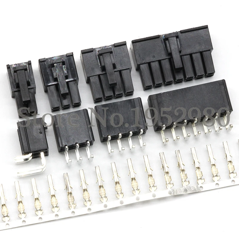 20 комплектов ATX 4 2 мм Электрический разъем для автомобиля 2/4/6/8/10/ 24P прямоугольный