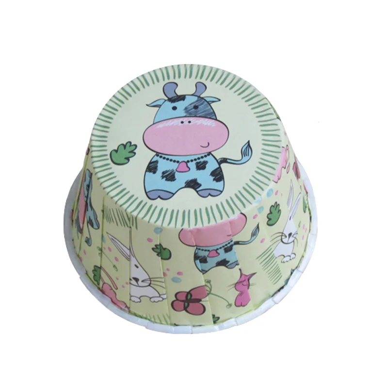 100 шт. любовь Бабочка цветы лошадь кекс поднос вкладыши Маффин кухонные Чехлы