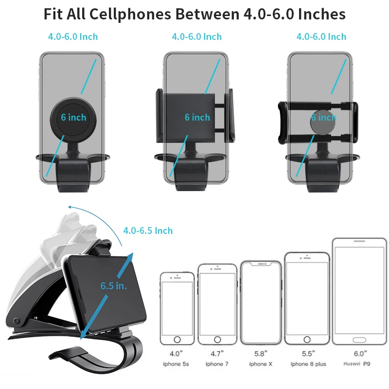 Автомобильный держатель для телефона приборной панели Универсальный ABS Колыбель