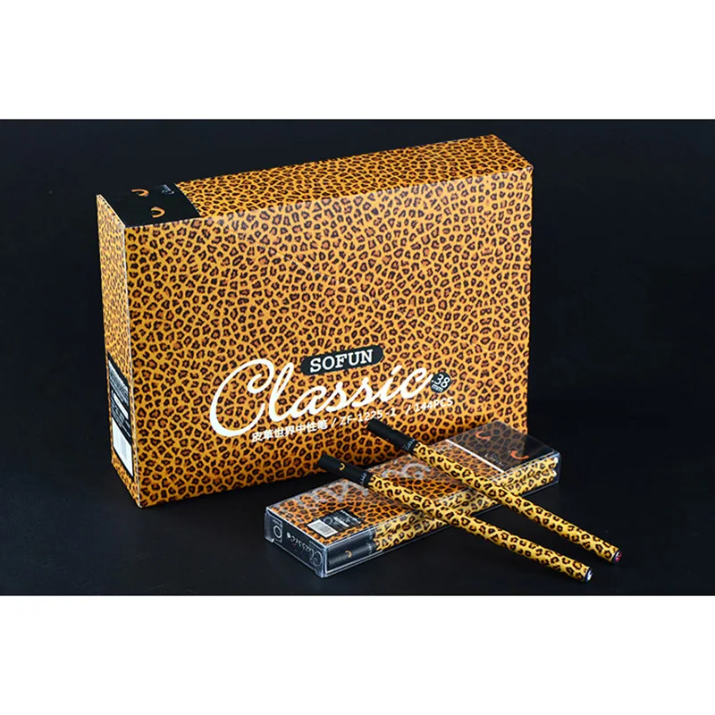 2 шт. изысканный инструмент для письма с милым леопардовым принтом гелевая ручка