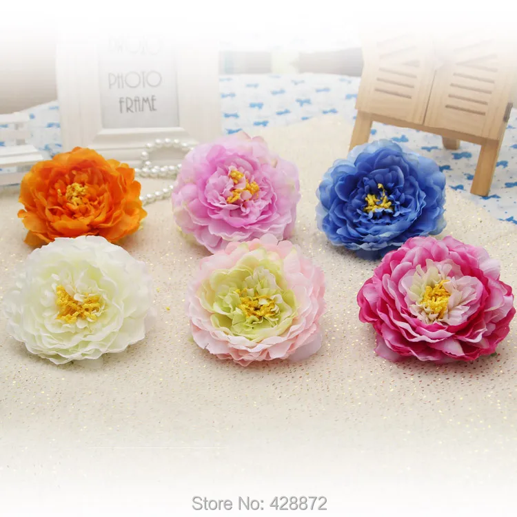 Бесплатная Доставка 10 шт./лот 11 см Искусственный цветок пиона из шелк