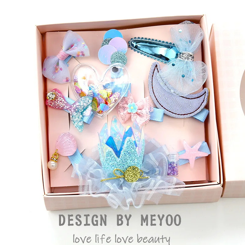 10 шт./компл. подарок детские заколки-бантики для волос девочек аксессуары милые