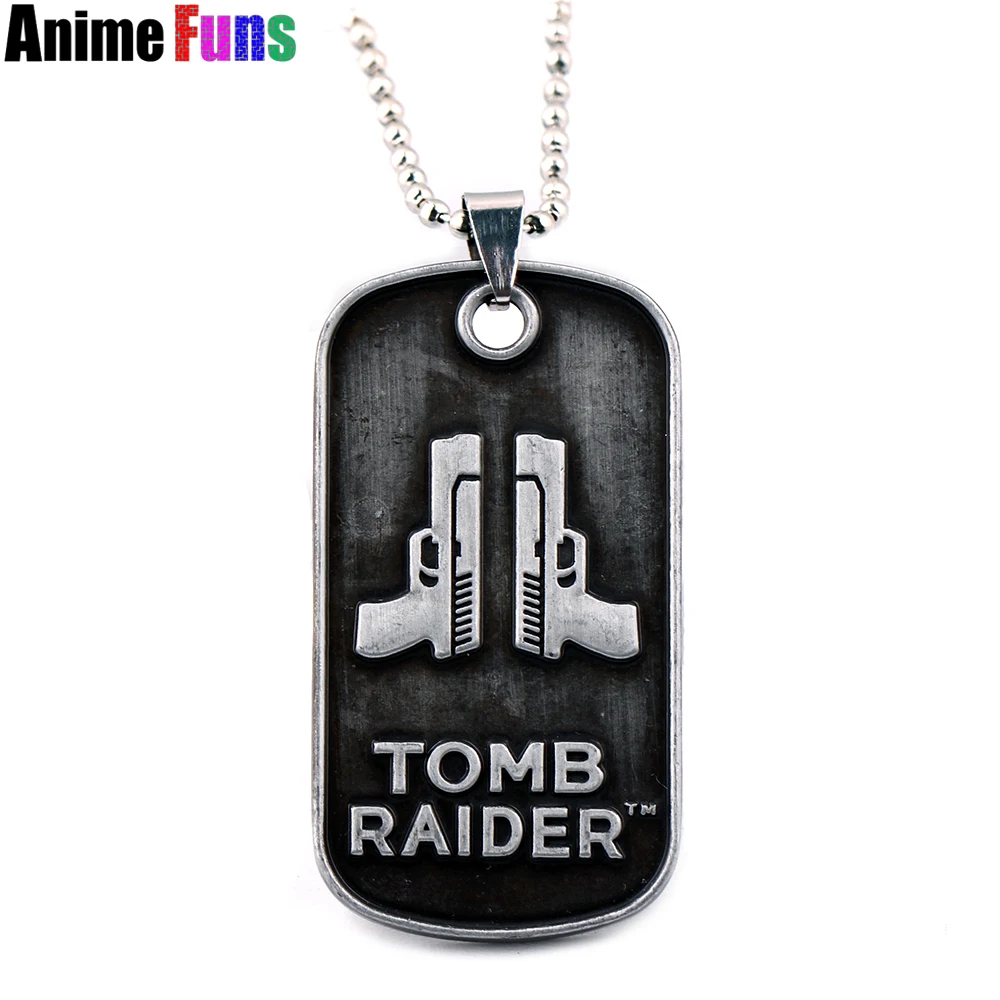 Game Rise of the Tomb Raider 20 Year Celebration Choker Necklace for women man Pendant Lara Croft Keyring Keychain Charm Gift | Украшения и