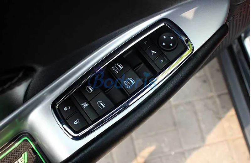 Для Dodge Journey JUCV Fiat Freemont 2013-2018 Выделите Серебряное окно стекло переключатель Крышка
