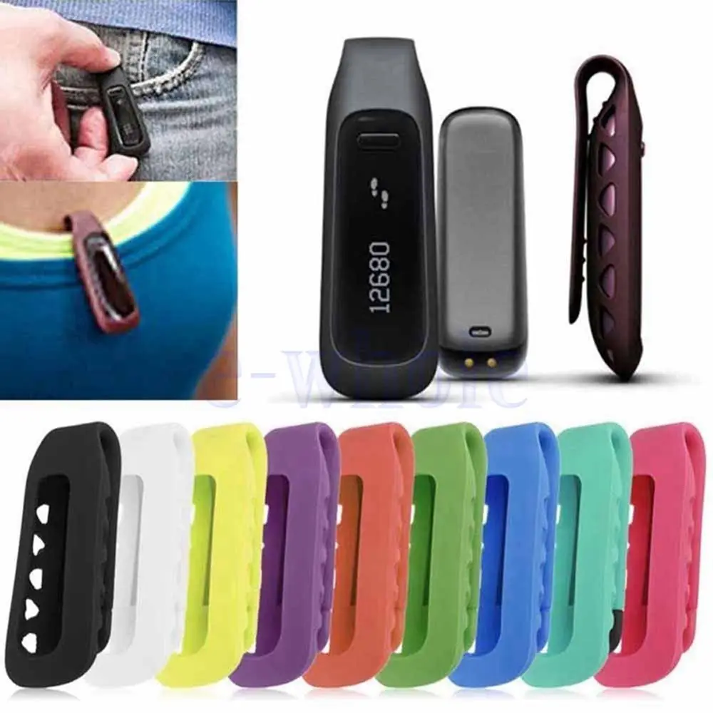 Colorful Clip Case Cover Rubber Holder Pouch Replacement Fit For Fitbit One Smart Tracker AA3711-AA3720 | Электроника