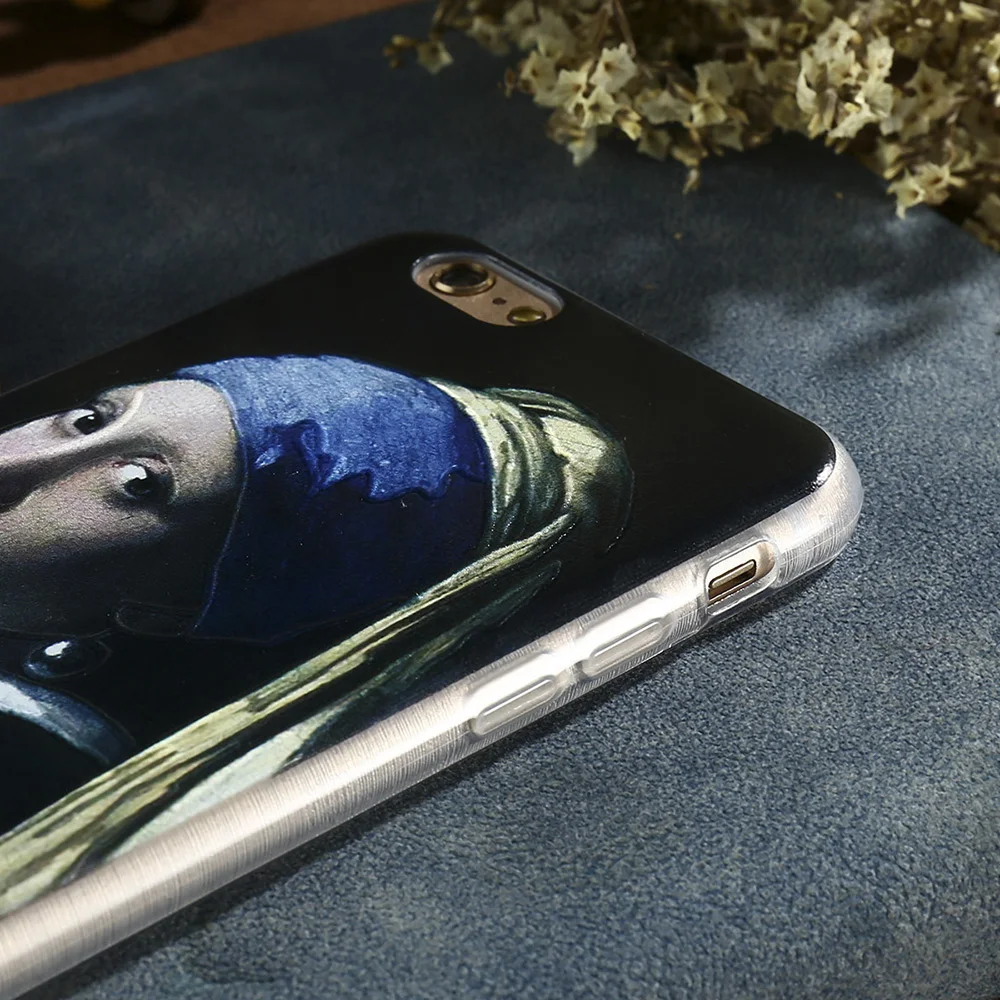 Caseier для iPhone 5 5S SE 6 6S 7 8 plus X 10 задняя крышка Ретро рисунком чехол samsung Galaxy S8 S6 S7 Edge