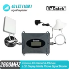 Усилитель сотового сигнала Lintratek MINI, 4G LTE, 2600 МГц, B7, FDD 2600, ретранслятор, усилитель, антенна 4G, потолочная антенна, комплект 10 м, S39