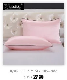 LilySilk Комплект постельного белья 3 шт. 100 шелк тутового шелкопряда Люкс queen King плоский лист Оксфорд наволочки 22 momme Бесшовные
