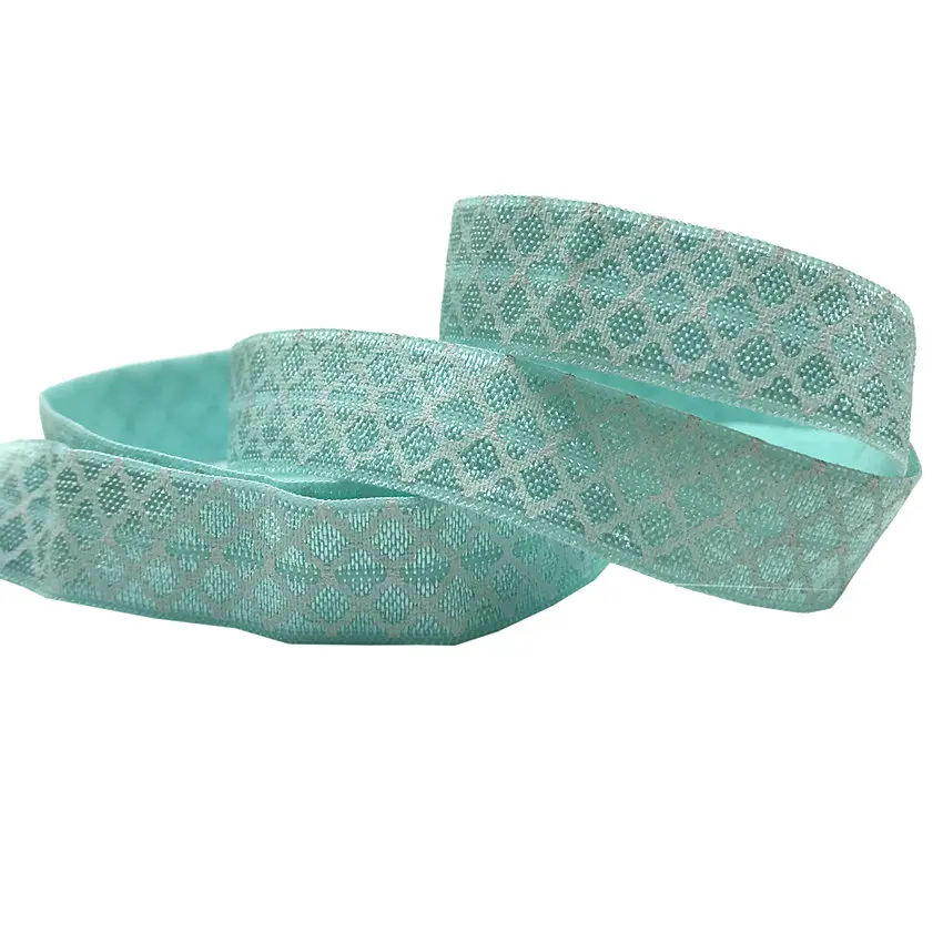 5 Yards 5/8 inch Clover Fold over elastic Stretchy FOE DIY Baby Headbands and Hair Ties Accessories