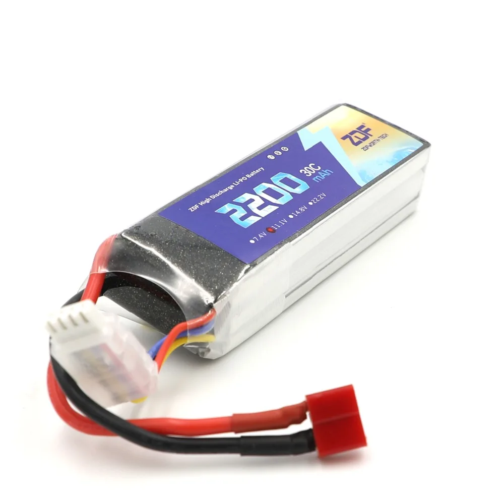Аккумулятор ZDF Lipo 11 1 В 2200 мАч 30C для радиоуправляемых моделей Trex 450 вертолет с