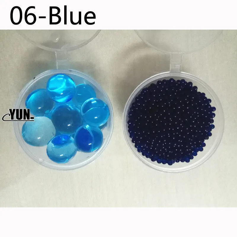 Blue Новые Кристальные бусинки для выращивания грунта, 500 шт, милые гидрогелевые Волшебные гелевые желейные шарики Orbiz, морские шарики для украшения вазы 5D - Цвет: Blue