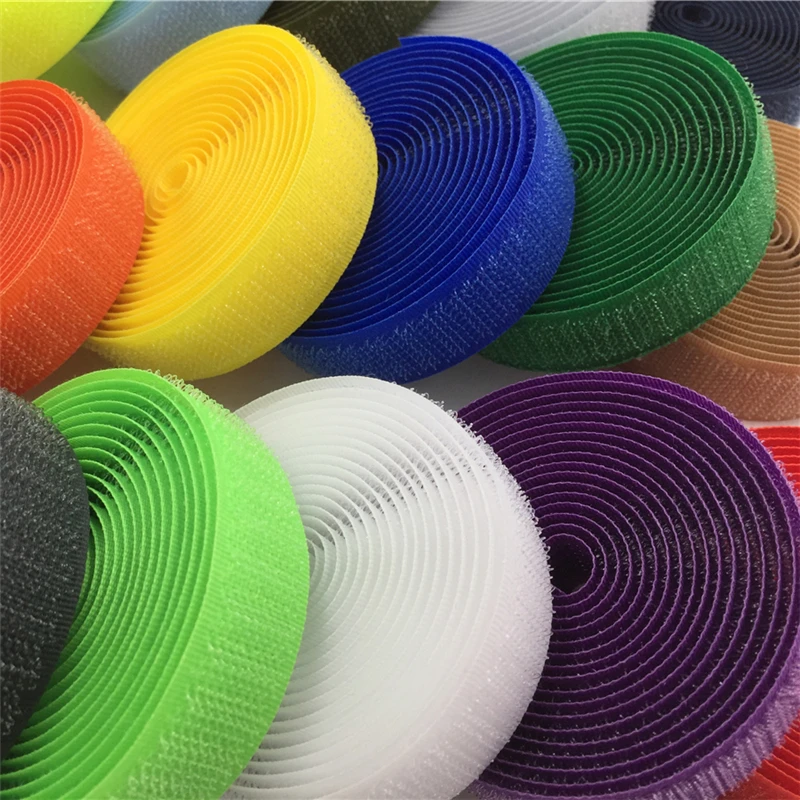 2cm*1M Polyester Nylon Hook and Loop Magic Tape NO Self Adhesive Fastener for Bags Garment DIY Sewing Accessories |