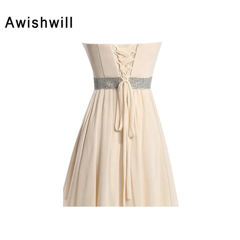 Дешевые платья для подружек невесты шифоновые асимметричные больших размеров с