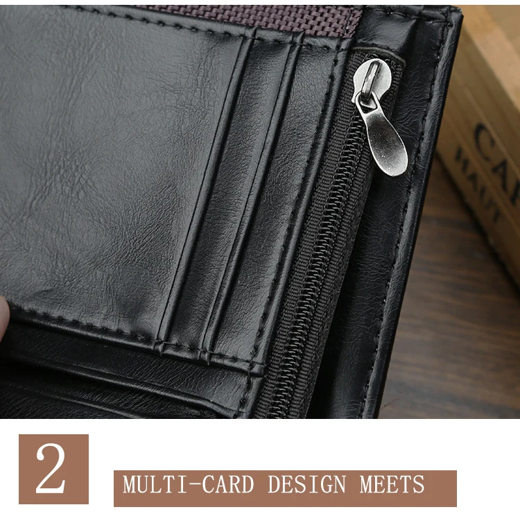 Baellerry, мужской кошелек, мужской, черный, брендовый, дизайнерский, кошелек, для мужчин, большая емкость, держатель для карт, двойная молния, кошельки для монет