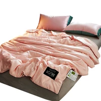 new ice silk air condition summer quilt comforter twin queen blankets for adults kids plaids patchwork covers no pillowcase