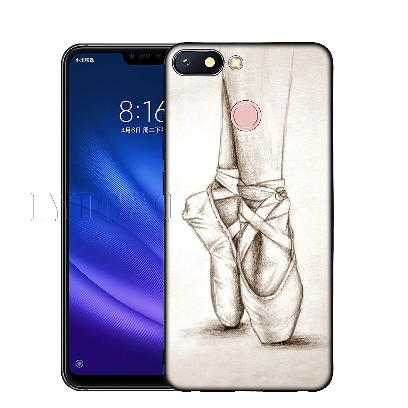 IYICAO Ballerina Dance Ballet Girl Shoes Soft Phone Case for Xiaomi Mi 10 9 9T CC9 CC9E 8 SE A3 Pro A1 A2 Lite 6 pocophone f1 |