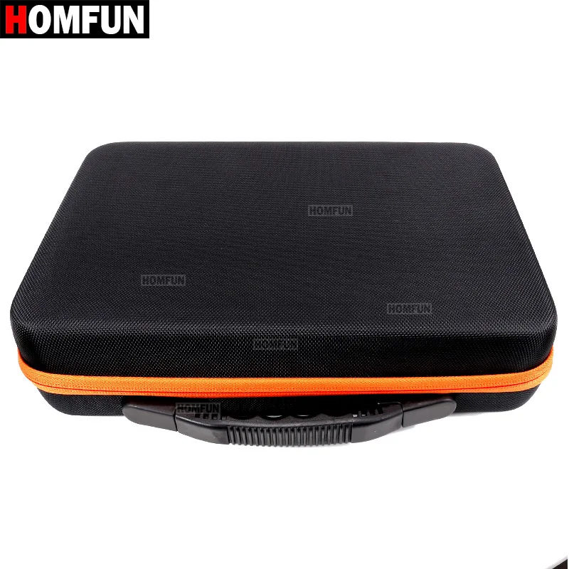 Orange HOMFUN 60 бутылок коробка для алмазной живописи контейнер для инструментов Коробка Для Хранения Чехол-держатель ручная сумка на молнии дизайн противоударный Прочный - Цвет: Orange