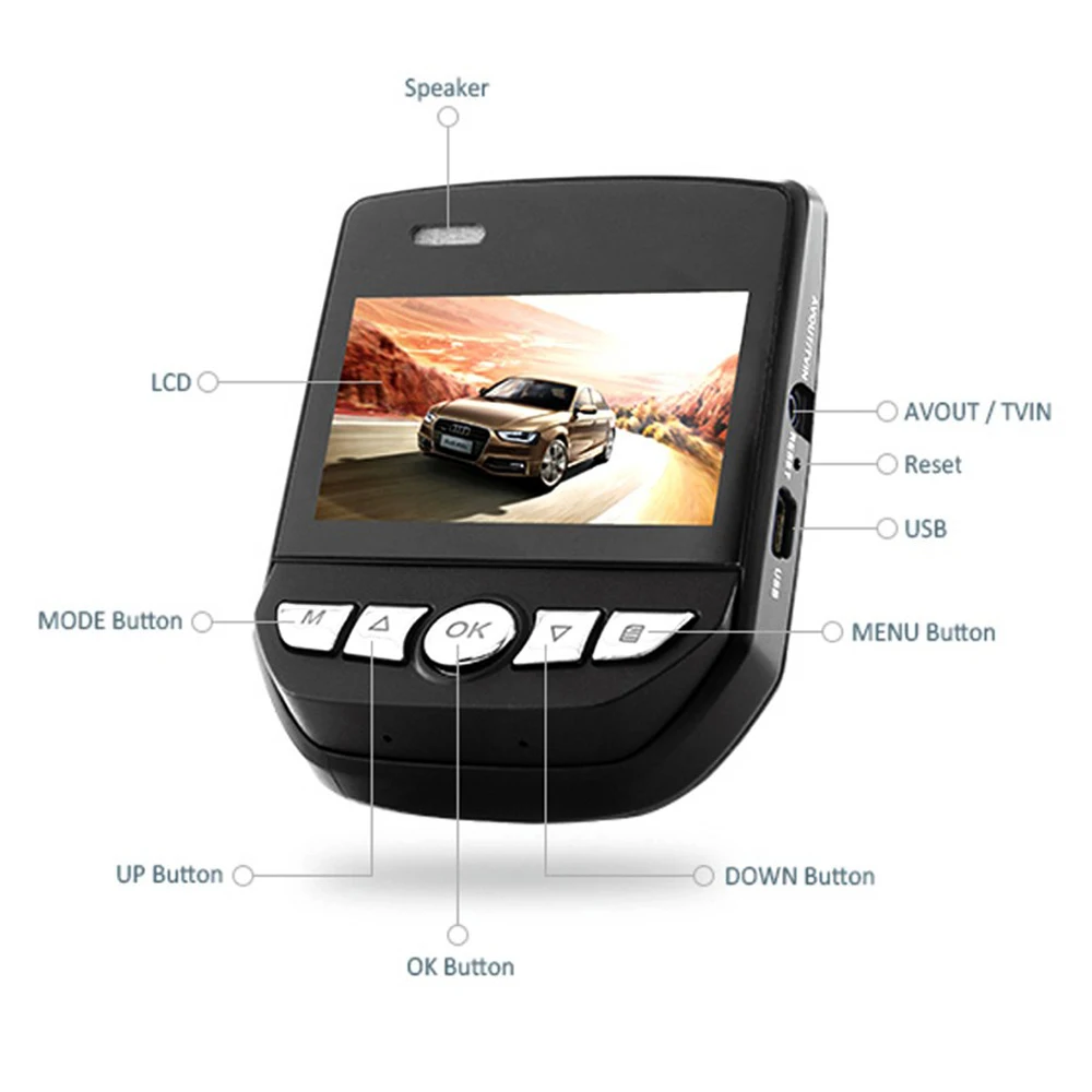 Bluavido Автомобильный видеорегистратор Full HD 1080P WiFi Видеокамера Sony IMX 323 сенсор угол 150
