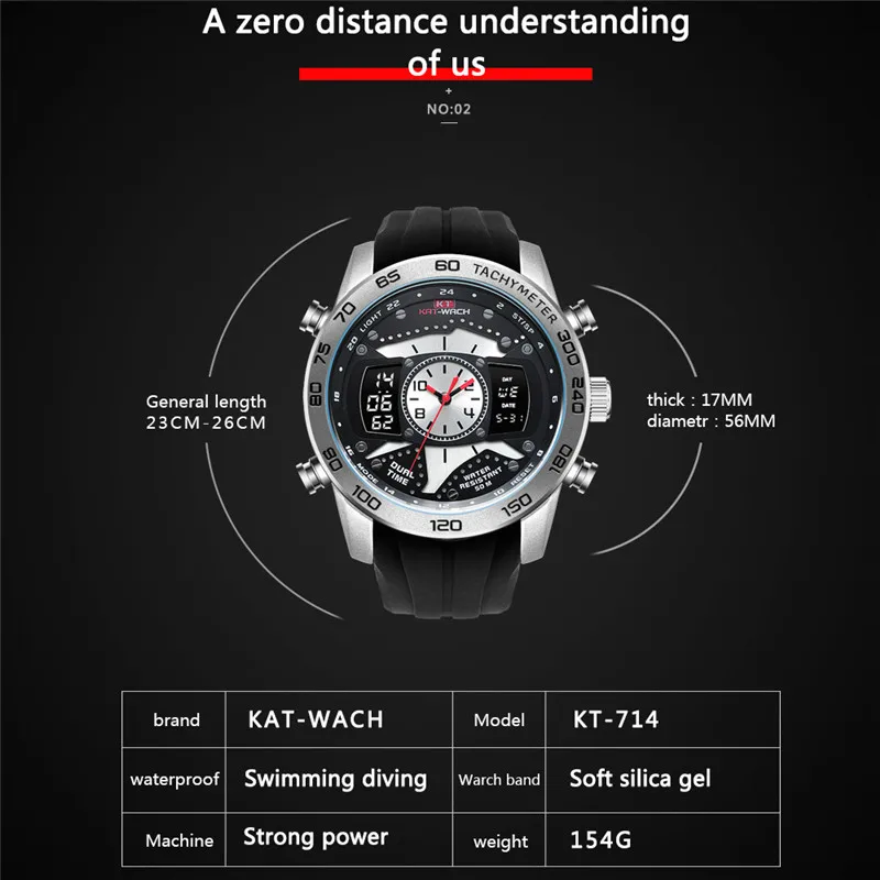 Мужские часы с большим циферблатом Роскошные Кварцевые класса люкс двойным