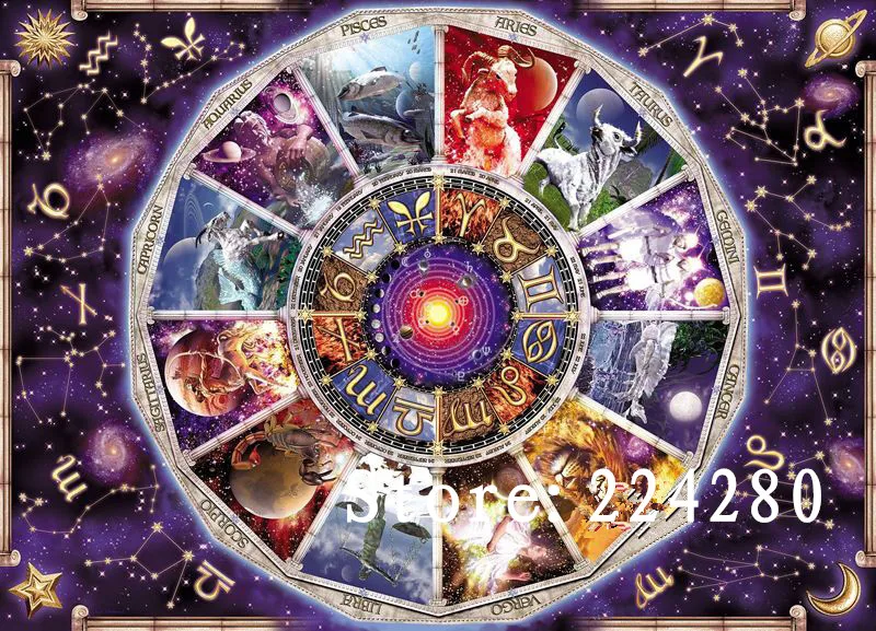 

Needlework,Twelve Constellations 14CT Counted Embroidery,High Quality DIY Cross stitch kits,Art Cross-Stitching Home Decor