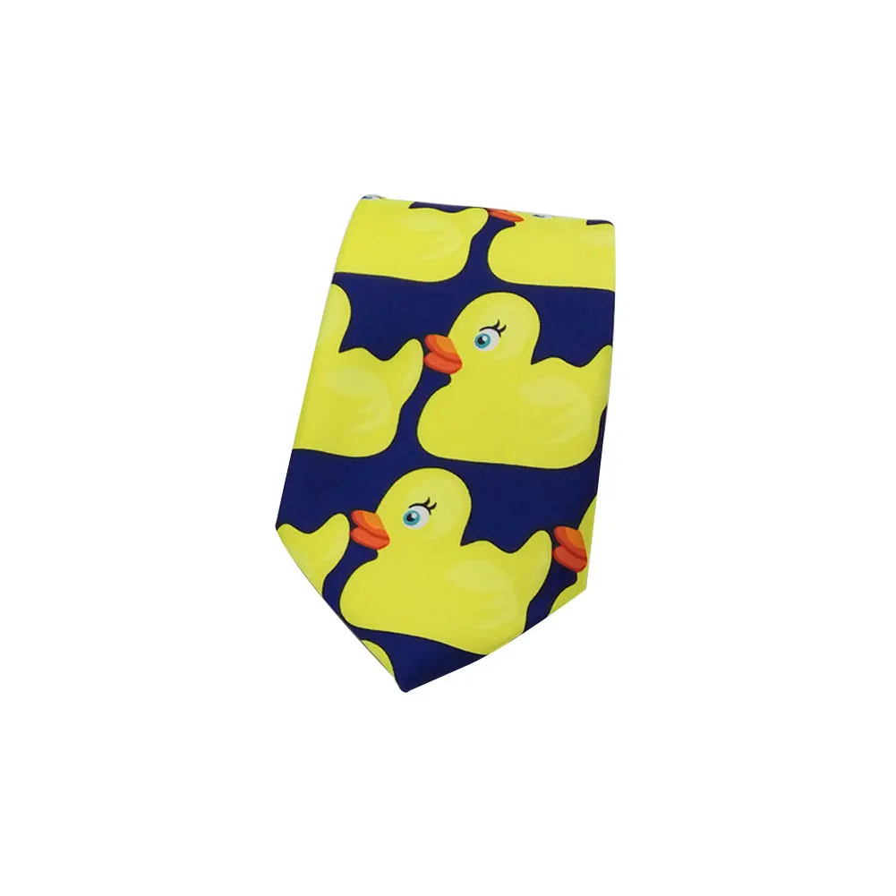 Big Duck Смешной Мультфильм Желтая утка шеи галстук для мужчин галстук для делового костюма аксессуары для галстука - Цвет: Big Duck