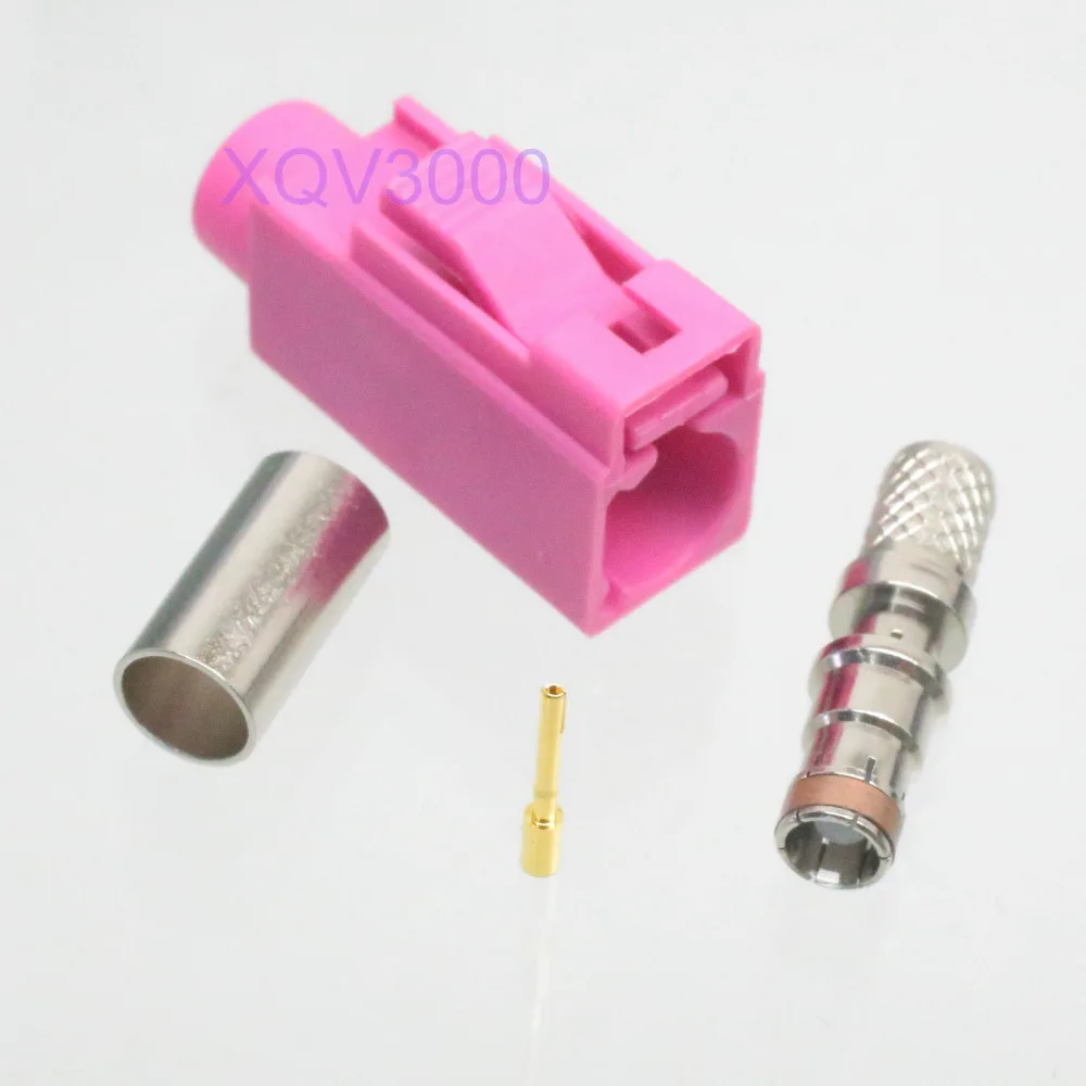 1pce разъем Fakra H 4003 SMB гнездо обжимной для RG58 LMR195 RG142 фиолетовый|jack connector|jack jackl connector |
