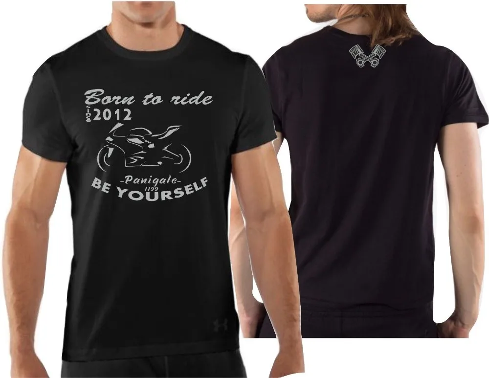 

T-Shirt Maglia Per Moto Panigale 1199 Tshirt Racings Maglietta Biker men T-Shirts Fashion 2019 Casual Slim Fit Brand Clothes