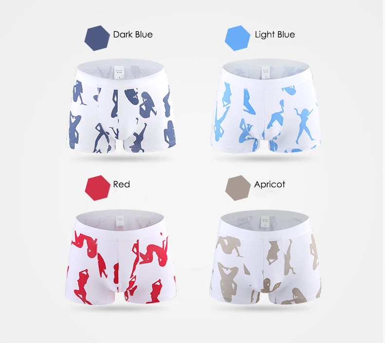 IYUNYI/4 шт./партия мужское нижнее белье трусы-боксеры для девочек хлопковые мужские