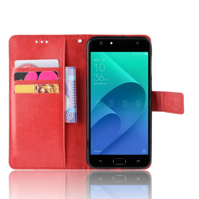Asus ZenFone 4 Live ZB553KL чехол Бумажник кожаный чехол для телефона для Asus ZB553KL ZB ZB553 553 553KL KL X00LD случае флип-чехол 5,5