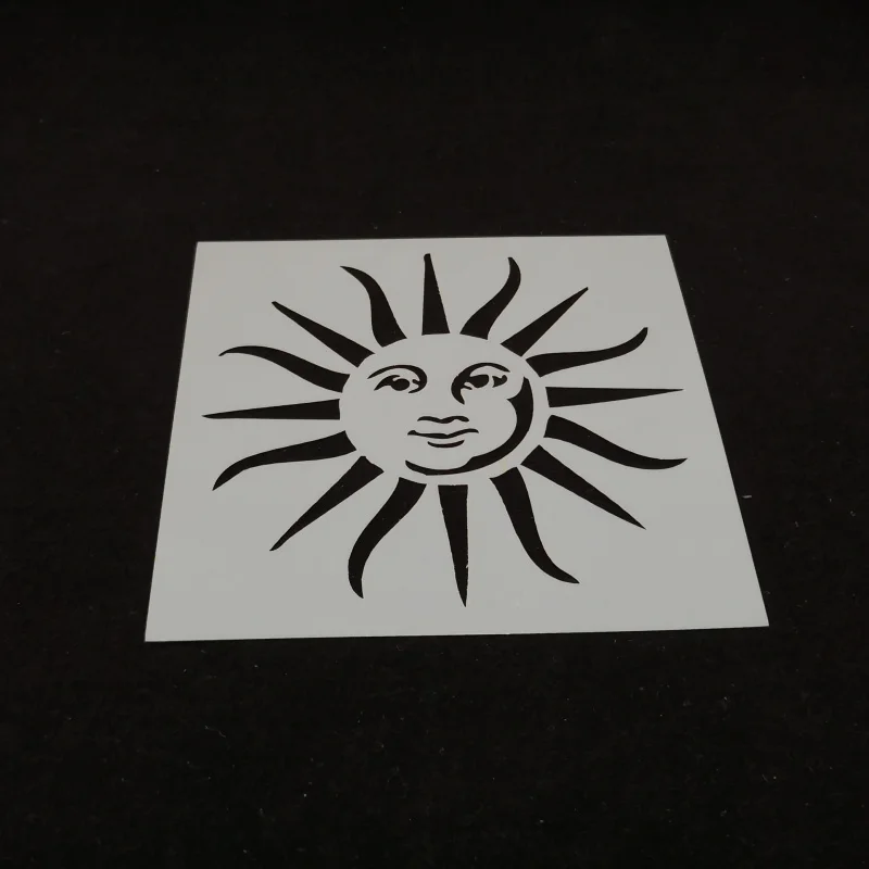 15*15 Sun god ПВХ слоистые трафареты для рукоделия трафарет рисования домашний декор