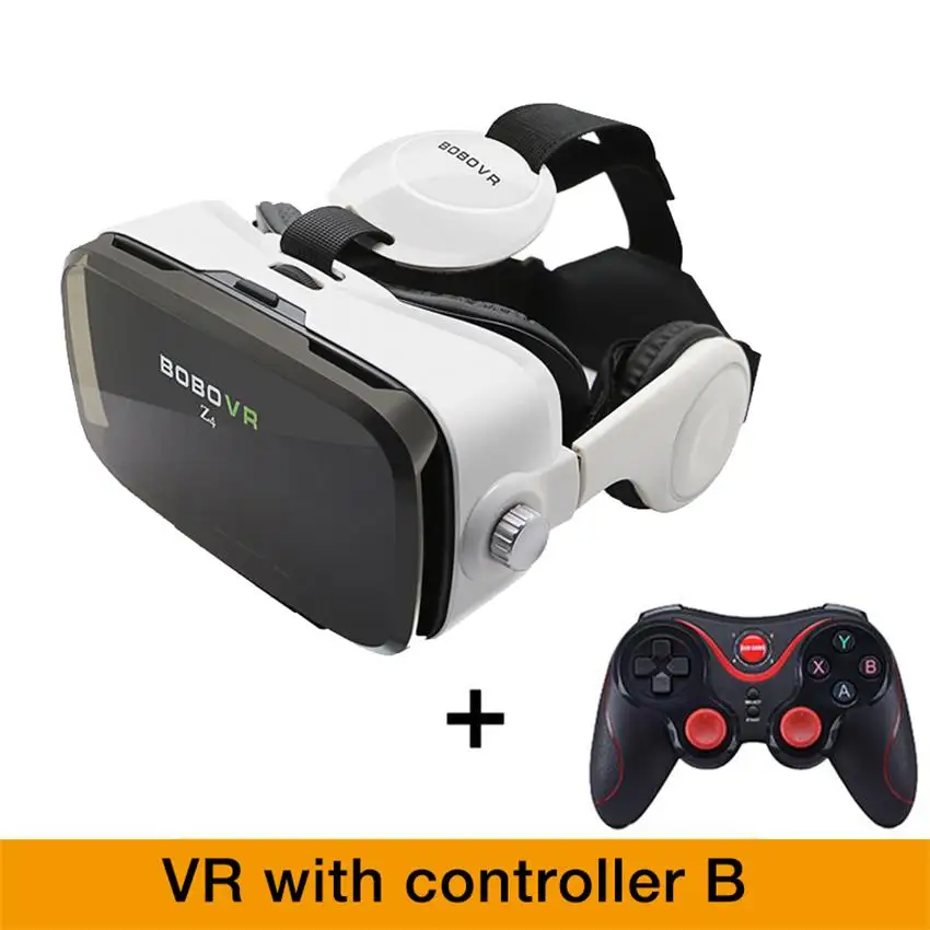 BOBOVR Z4 VR Box Мини 3D очки виртуальной реальности очки Google cardboard гарнитура bobo наушники VR для 4,3-6,0 дюймового смартфона - Цвет: Option B