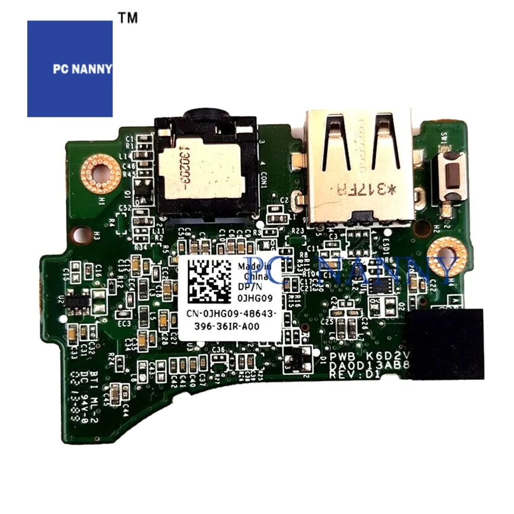 PCNANNY для Dell XPS 13 L321X кнопка питания USB аудио Плата кабель передачи данных 0JHG09 тест