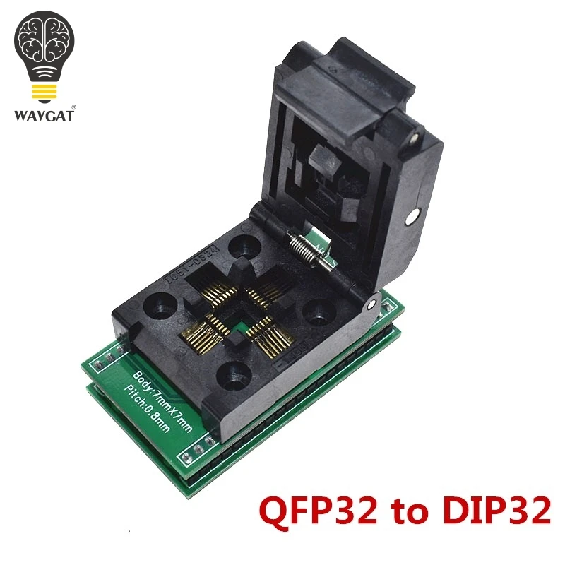 QFP32 QFP48 к DIP48 TQFP32 QFP32 к DIP3 IC тестовое гнездо 0,5 мм Picth LQFP48 к DIP48 адаптер программирования/TQFP48 к DIP48 адаптер - Цвет: QFP32