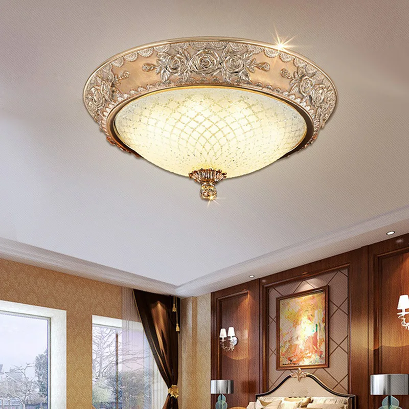 Европа Роскошный светодиодный Потолочные светильники Творческий Круглый лампы