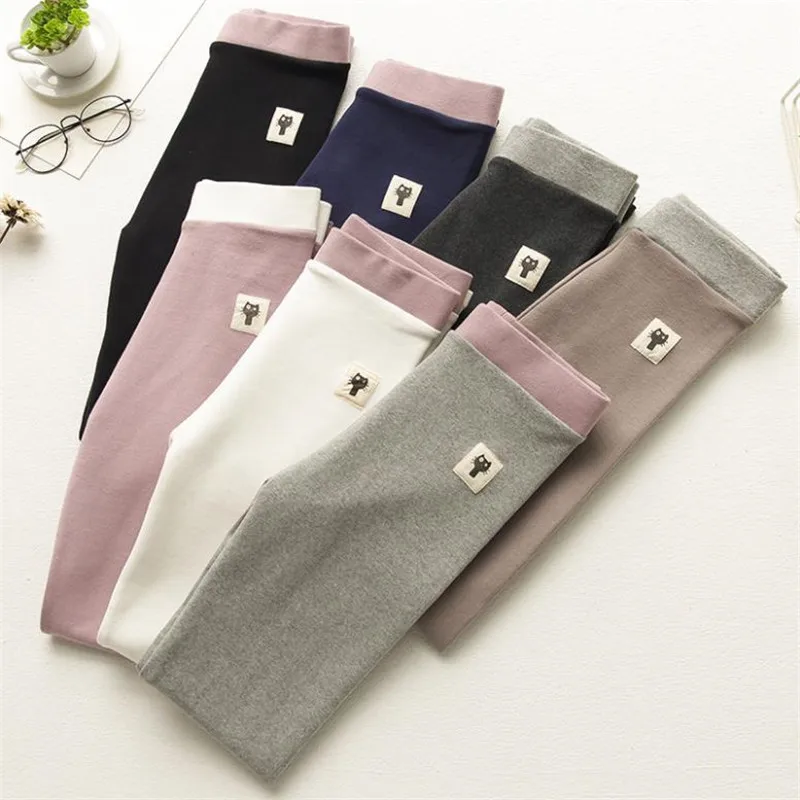 Новинка осени 2019 черные серые стандартные теплые брюки удобные хлопковые