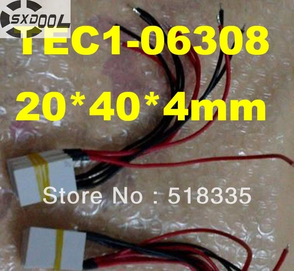 

SXDOOL TEC пельтье 20 40 мм фотоэлектрический Термоэлектрический охладитель Пельтье пластинчатый модуль от производителя на заказ