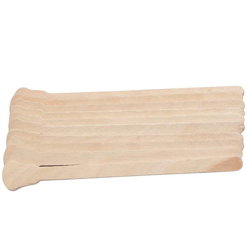 50pcs/lot Wooden Waxing Wax Spatula Tongue Depressor Disposable Bamboo Sticks Tattoo Medical Stick Beauty Makeup | Красота и здоровье