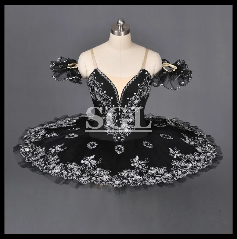 Балетная пачка на взрослого для девочек, профессиональная юбка-пачка, классическая балетная юбка-пачка черного цвета, Женская блинная юбка AT1055