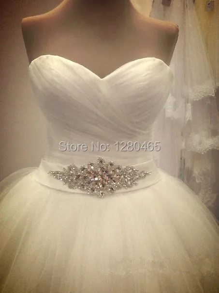 Vestidos принцесса Vestido Noiva с кристаллами пояса кружевом-up настоящее фото дешево