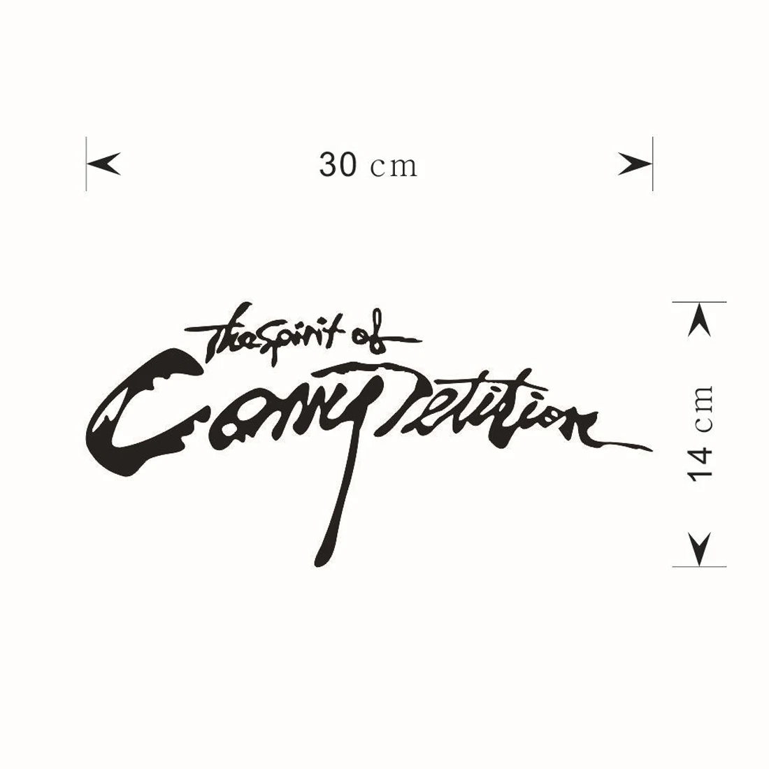 Dewtreetali 28*13 см стикер для стайлинга автомобиля Spirition of Competition виниловые наклейки на