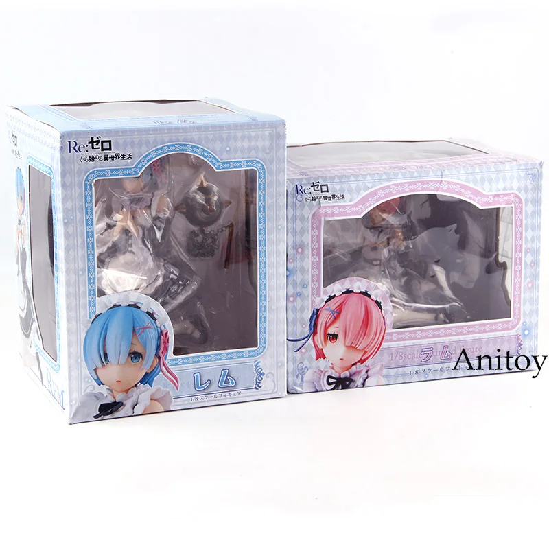 Re: Zero Hajimeru Isekai Seikatsu Аниме Фигурка Rem Ram 1/8 Масштаб ПВХ Фигурки Коллекционная модель игрушки